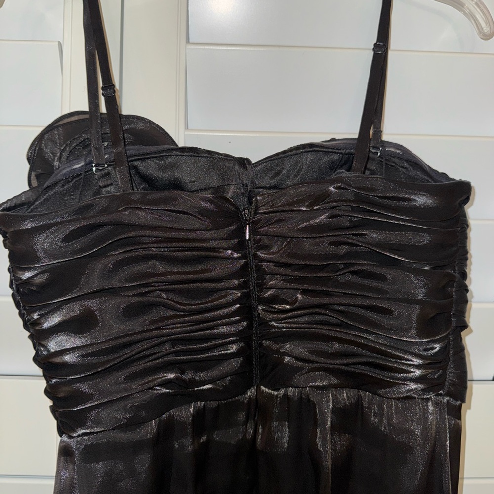 Aidan Mattox Organza Strapless Mini Black Dress Size: 6 NWT - Picture 13 of 14